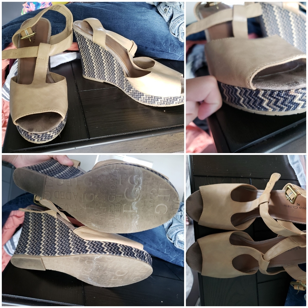 9 1/2 Faded Glory Wedges